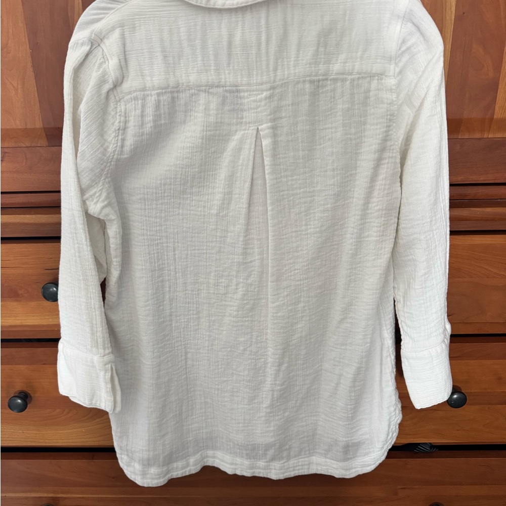 Vineyard Vines White Cotton Gauze swim coverup Tunic Medium - Picture 2 of 6